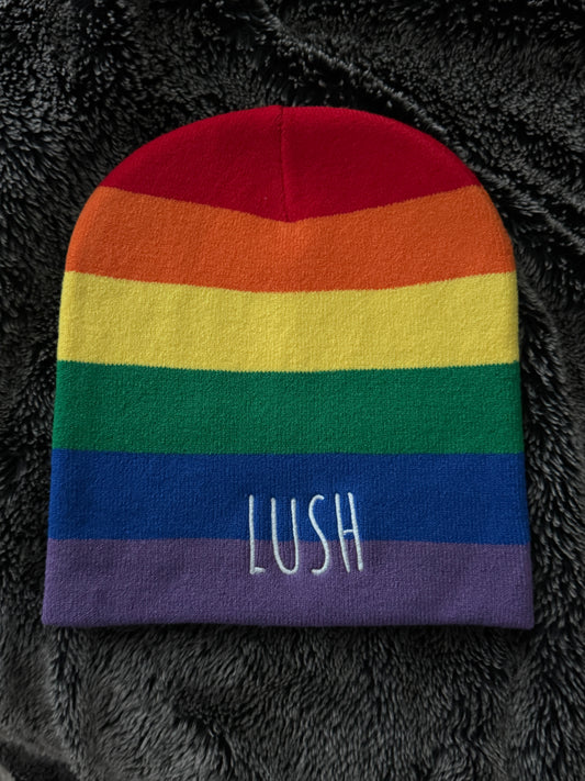 Rainbow Lush Beanies