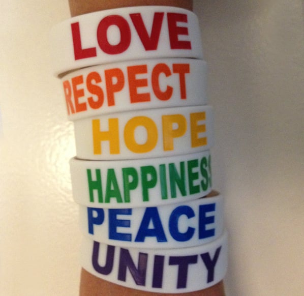 White Rainbow Bracelets