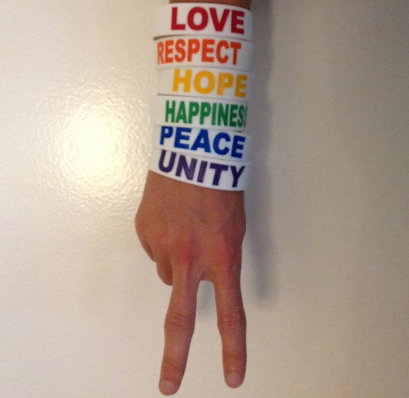 White Rainbow Bracelets